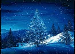 A Minute An Hour Blue Christmas Tree Christmas Tree Gif Winter Scenes