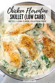 Alistoflowcarbfoods Chicken Florentine Recipe Fresh Spinach Recipes Chicken Spinach Recipes