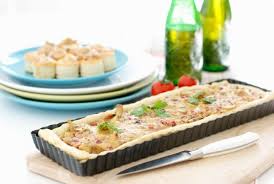 Tarta Salada De Bacon Jamon Y Setas Receta Tartas Saladas Recetas Para Cocinar Tartas