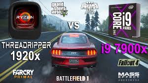 Not attempting to start a flame war, but i've finally gave in to building a new pc and hearing a lot of good things about the amd ryzen 2600. Ryzen Threadripper 1920x Vs I9 7900x Test In 7 Games Youtube
