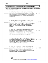 I know how to find the probability of an event. Multiplication Rule Of Probability Matching Worksheet Answer Key Fill Online Printable Fillable Blank Pdffiller