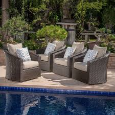 Shop the best selection of outdoor furniture from overstock your online garden & patio store! Dierdre Modern Outdoor Swivel Patio Chair With Cushions Patio Chairs Patio Furniture Cushions Outdoor Chair Cushions