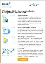 Str Vision Cpm Construction Project Management Software Is For Tender Bidding 4d For Construction Project Management Software Project Management Software