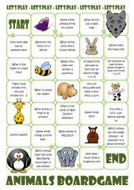 Animals Board Game Worksheet Free Esl Printable Worksheets Made By Teachers Speaking Games Board Games Board Games For Kids