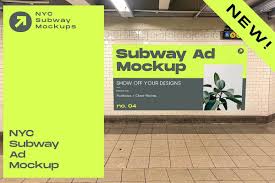 Nyc Subway Billboard Mockup Nyc Subway Billboard Mockup Outdoor Advertising