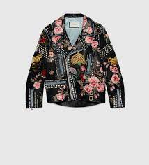 Hand Painted Leather Biker Jacket 422585xg1851193 Painting Leather Embroidered Leather Jacket Floral Leather Jacket