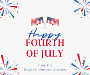 Happy 4th of July at Eugene Livestock Auction
