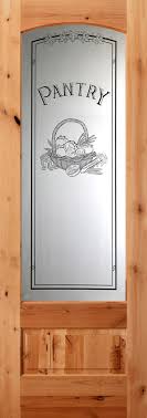 Pantry door and glass with a cornucopia design. Interior Etched Glass Doors Full Lite Interior Doors French Interior Doors