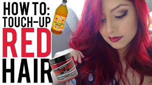 ♡ have a dye request? How To Retouch Red Hair With Manic Panic Vampire Red Youtube