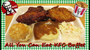 All You Can Eat Kfc Buffet Kentucky Fried Chicken Dinner More Chicken Youtube