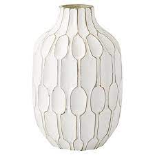 West Elm Honeycomb Tall Shoulder Vase White Vase West Elm Honeycomb