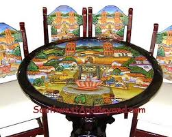 They can influence our mood, can make us feel more relaxed and comfortable and even inspire our way of choosing the colored clothes we want to wear. Carved Hand Painted Mexican Table Sets