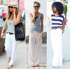 Black And White Striped Pants Outfit Ideas How To Wear White Linen Pants Johnny Was Linen Pants Outfit Linen Pants White Linen Pants