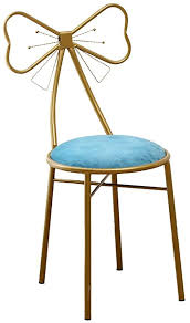 jhslxd dressing table makeup chair gold iron art dining chair flannel leisure armchair ms dressing chair mani decoration and furniture dressing chair furniture