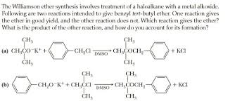 Typically it involves the reaction of an alkoxide ion with a primary alkyl halide via an sn2 reaction. Answered The Williamson Ether Synthesis Involves Bartleby