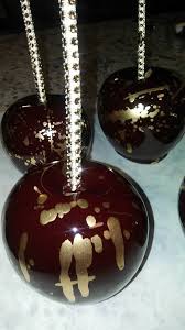 Black And Gold Candy Apples Black And Gold Splatter Candy Apples Chocolate Apples Candy Apples Chocolate Caramels