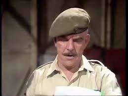 It Ain't half hot mum.., Gunner 'Lofty' Sugden is top of the form and Rangi  Ram cannot wait to get back home. ????