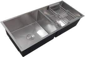 You can pick any of the items that match your budget and specifications. Zesta Size Lxbxh 114 3 X 50 8 X 22 86 In Centimeter Cm Luxury 304 Grade Stainless Steel Double Bowl Kitchen Sink 45 X20 X9 Inch Silver Gloss Finish Handmade Vessel Sink Price In India
