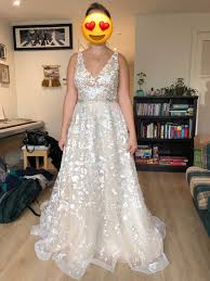 Dresses with long sleeves usually need how to have a stressfree bridal alterations? New Champagne Aline Lace Wedding Dress Size 12 Never Worn Never Altered