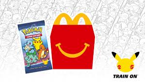 The pokemon company and mcdonald's have announced a new partnership to bring pokemon toys to happy meals at the fast food giant. Collect 25th Anniversary Pokemon Tcg Cards In Mcdonald S Happy Meals Pokemon Com