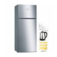 بوش ثلاجة 420 لتر نو فروست 2 باب لون سيلفر Kdn53vl2e8