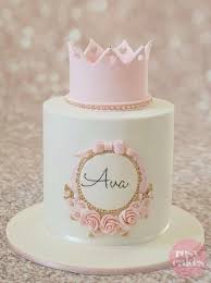 Pictures Of Beautiful Birthday Cakes For Ladies Framed Name And Crown Cake For A Little Girl Cute Birthday Cakes Girl Cakes Princess Birthday Cake