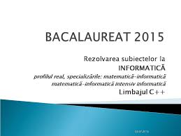 We did not find results for: Bacalaureat 2015 InformaticÄƒ C Sesiunea Iunie Iulie Youtube