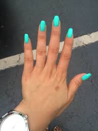 Simple acrylic nails summer acrylic nails best acrylic nails acrylic nail designs rounded acrylic nails acurlic nails. Teal Coffin Shaped Nails Coffin Shape Nails Teal Nails Turquoise Nails
