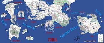 Full Map Of Toril From The Forgotten Realms Campaign Setting Forgotten Realms Map Fantasy Map