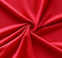 Challenge Red Dri-Fit Bubble Jacquard Poly Spandex Mesh Fabric
