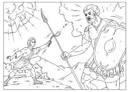 At that time there was a battle between a shepherd and a giant, which eventually became a metaphor for an impossible victory from someone or. David And Goliath Coloring Page Coloring Home