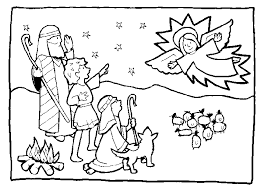 Angels And Shepherds Coloring Pages Angel Coloring Pages Christmas Coloring Pages Bible Coloring Pages