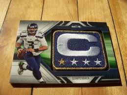 2012 topps russell wilson #165 football card. Russell Wilson 2014 Topps Commemorative Nfl Captains Patch Card Numbered 99 Russellwils Seattle Seahawks Logo Seattle Seahawks Football Seattle Seahawks Funny