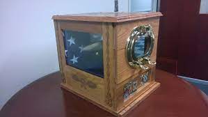 Usn Chief Shadow Hat Box Side View Military Hat Box Military Shadow Box Hat Display Ideas
