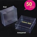 50 Clear PVC Favor Boxes, Small Square Gift Packaging - Etsy