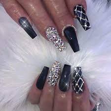60 Newest Coffin Nails Designs 2018 Short Coffin Nails Long Coffin Nails Acrylic Coffin Nails Square Coffin A Rhinestone Nails Bling Nails Swarovski Nails See more ideas about nails, square acrylic nails, acrylic nails.