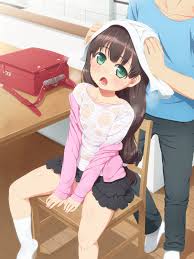 tachimi (basue) erect nipples loli no bra see through towel wet ...