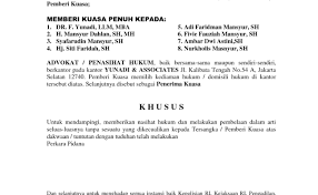 Surat kuasa perkara perdata hutang piutang portalinvestasi com contoh surat gugatan informasi seputar dunia militer dan. Contoh Surat Kuasa Khusus Wanprestasi Cute766