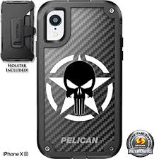 Choose from contactless same day delivery, drive up and more. Buy Limited Edition Pelican Shield Case For Iphone Xr 6 1 Screen Designs By Ego Tactical With Ratcheting Belt Clip Holster White Army Star Black Punisher Online In Ghana B07hydh57v