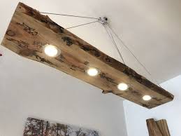 Led Decken Holz Lampe Rustikal 120cm 4x 7w Massivholz Lichtenberg Design Mobel Wohnen Beleuchtung Lampade Rustiche Lampadari Rustici Lampadario In Legno