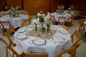 White Table Linen Burlap Centerpiece Square Round Table Centerpieces Round Table Decor Round Wedding Tables