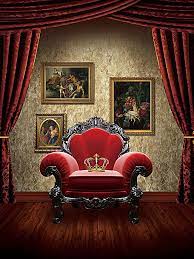 العرش رئيس الدولة كرسي مقعد الخلفية Red Sofa Home Decor Furniture