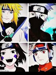 Team Minato This Picture Kinda Makes Me Want To Cry Naruto Painting Naruto Teams Anime