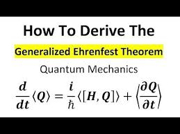 The Generalized Ehrenfest Theorem Quantum Mechanics Youtube