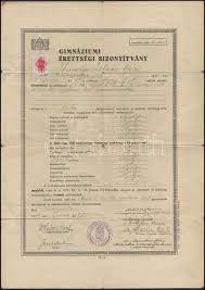 Mikor van a félévi bizonyítvány osztás? 1944 Budapest Gimnaziumi Erettsegi Bizonyitvany Darabanth Gmbh