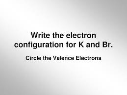 Check spelling or type a new query. Ppt Write The Electron Configuration For K And Br Powerpoint Presentation Id 6881578