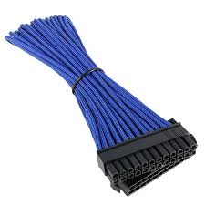 Alimentatore 500w con ventola da 12cm silenziosa, connettori: Bitfenix Alchemy Blue Prolunga Di Alimentazione Con Guaina Atx 24 Pin 30 Cm Alimentatore Bitfenix Su Ldlc