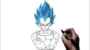 The franchise features an ensemble cast of characters and takes place in a fictional universe, the same world as toriyama's other work dr. How To Draw Vegeta Ssj Blue Step By Step Dragonball Youtube
