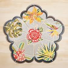 We Re Partial To Pineapples This Season And Our Mosaic Accent Table Features Just That With A Glam Tropi Mosaic Accent Table Outdoor Side Tables Mosaic Table