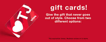 Retail gift cards have become an increasingly popular way for consumers to buy things. Gift Cards T J Maxx